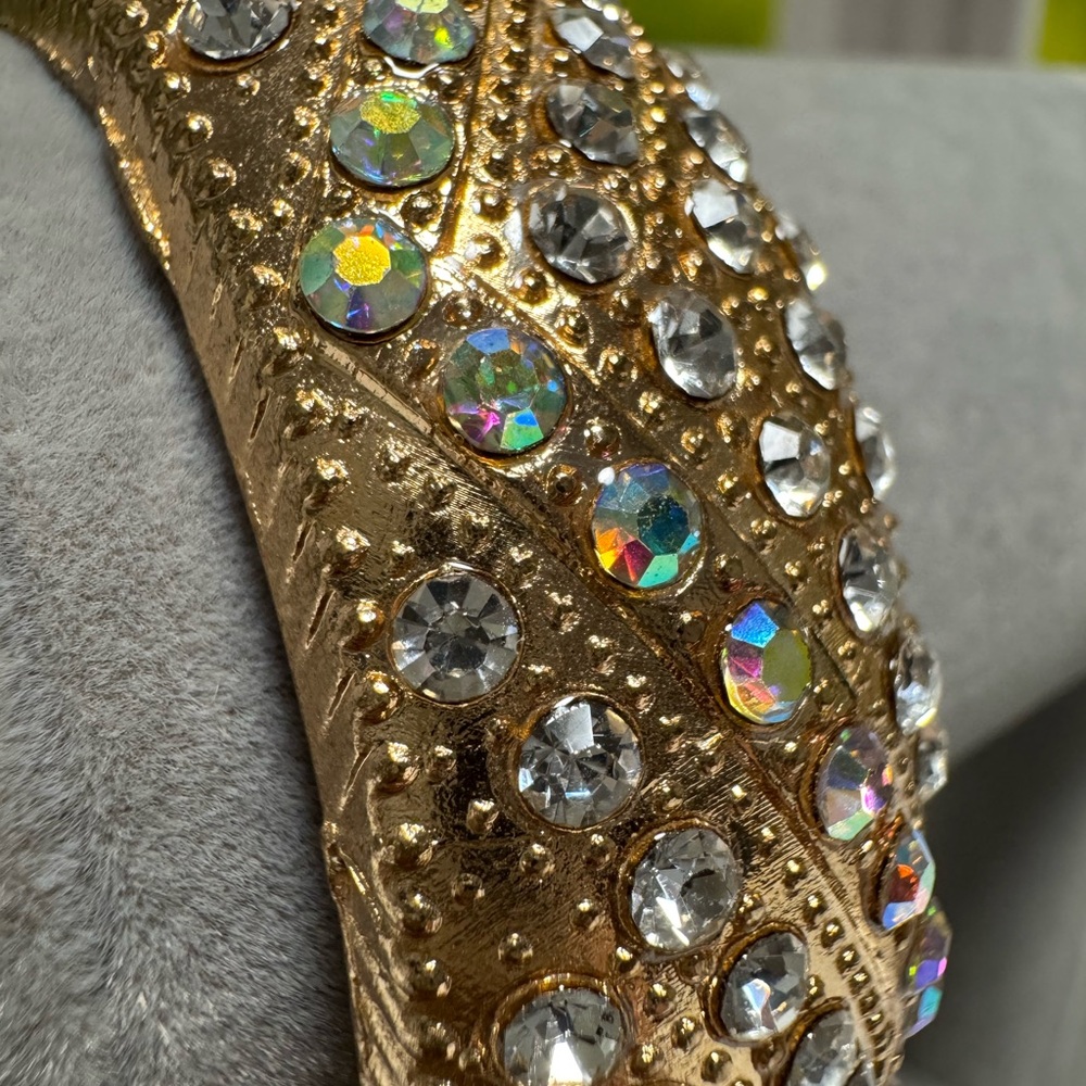 Boutique Gold Crystal Bangle Bracelet - Picture 8 of 17